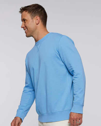 LAT Unisex Vintage Wash Fleece Crewneck Sweatshirt 6935 #colormdl_Washed Tradewind