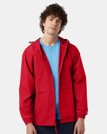 Champion Unisex Full-Zip Anorak Jacket CO125 #colormdl_Scarlet