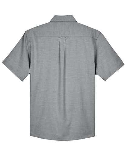 Harriton Men's Oxford Short Sleeve with Stain-Release M600S #color_Oxford Grey