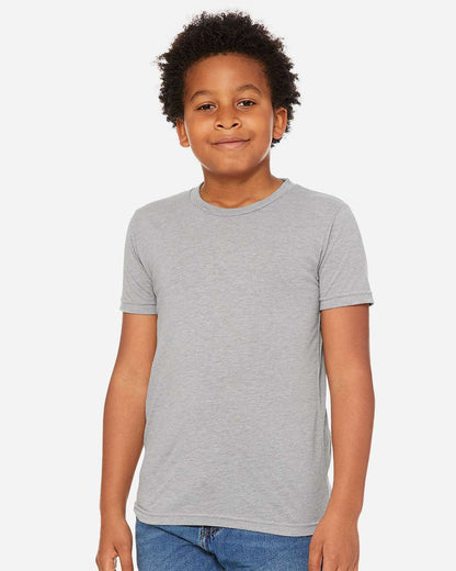 BELLA + CANVAS Youth Triblend Tee 3413Y #colormdl_Athletic Grey Triblend