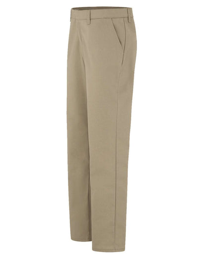 Dickies Women's Industrial Flat Front Pants FP92 #color_Desert Sand - 37 Unhemmed