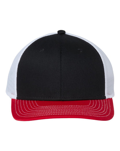 The Game Everyday Trucker Cap GB452E #color_Black/ Red/ White