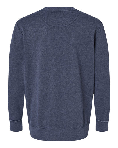 LAT Unisex Vintage Wash Fleece Crewneck Sweatshirt 6935 #color_Washed Navy