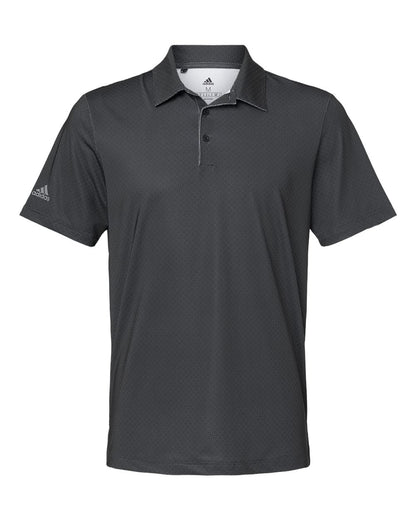 Adidas Men's Ultimate365 Diamond Dot Print Polo A498 #color_Black/ White/ Grey Three