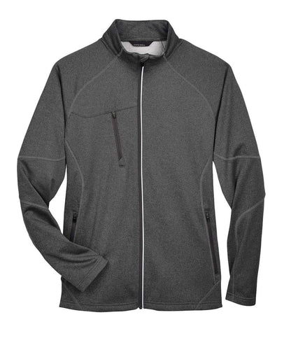 North End Men's Gravity Performance Fleece Jacket 88174 #color_Carbon Heather