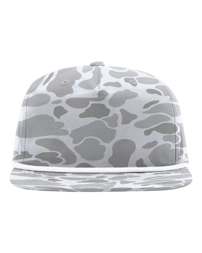 Richardson Printed Umpqua Cap 256P #color_Blizzard Duck Camo/ White
