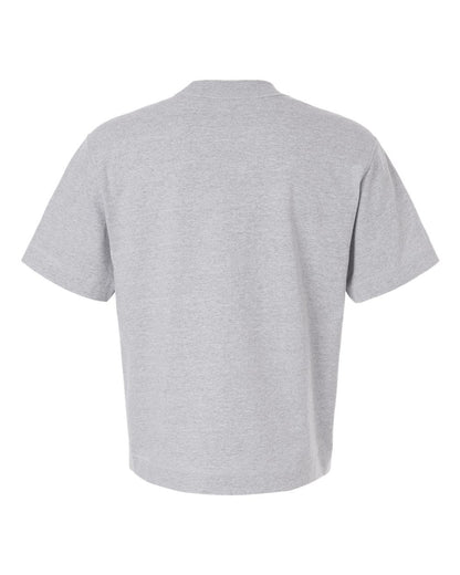 American Apparel Unisex Heavyweight Cotton Mid-Length Tee 13ML0 #color_Heather Grey