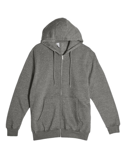 Lane Seven Unisex Premium Full-Zip Hooded Sweatshirt LS14003 #color_Charcoal Heather