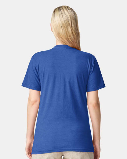 American Apparel Unisex CVC Tee 2001CVC #colormdl_Heather Royal Blue