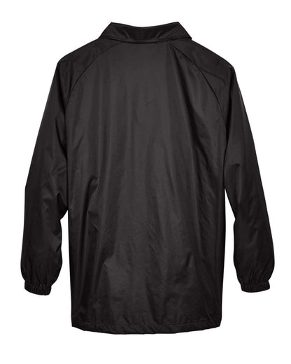 Harriton Unisex Nylon Staff Jacket M775 #color_Black