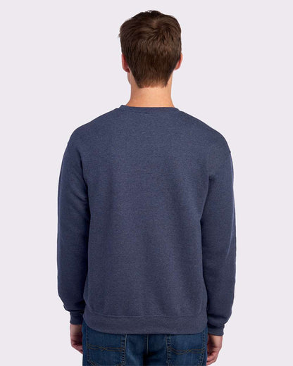 JERZEES Unisex NuBlend® Crewneck Sweatshirt 562MR #colormdl_Vintage Heather Navy