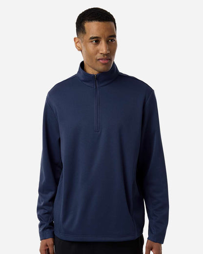 Team 365 Unisex Squad Cadet Quarter-Zip Tech Fleece Pullover TT401 #colormdl_Sport Dark Navy