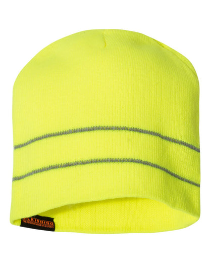 Kishigo High Viz Reflective Beanie 2826-2827 #color_Lime