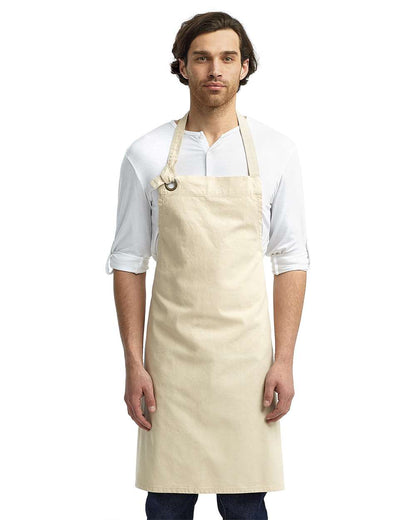 Artisan Collection by Reprime Calibre Heavy Cotton Canvas Bib Apron RP130 #colormdl_Natural