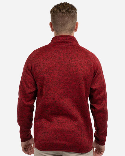 Burnside Men's Sweater Knit Jacket 3901 #colormdl_Heather Red