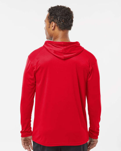 Badger B-Core Hooded Long Sleeve T-Shirt 4105 #colormdl_Red