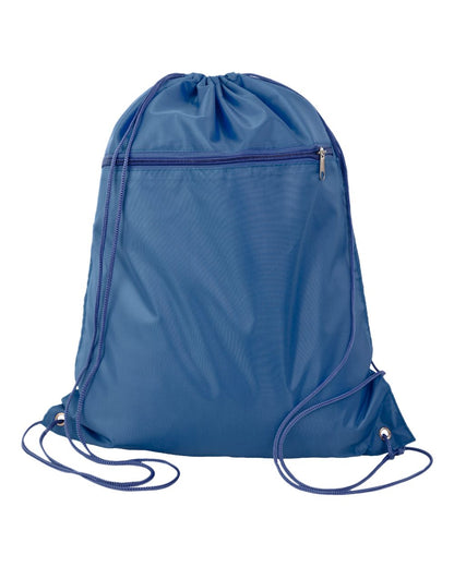 Q-Tees Polyester Cinchpack Q135200 #color_Navy