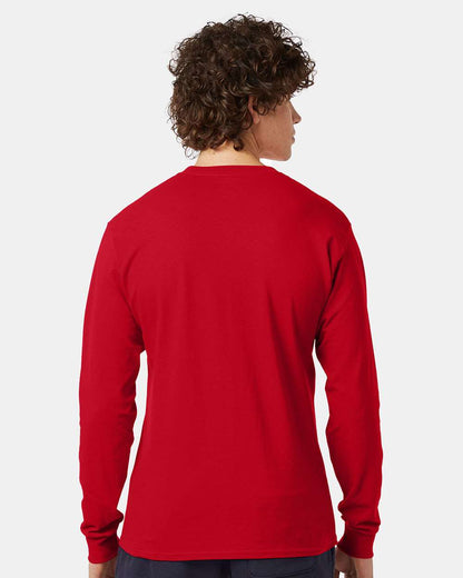 Champion Unisex Long Sleeve T-Shirt CC8C #colormdl_Red