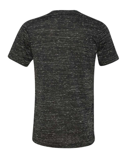 BELLA + CANVAS Textured Jersey V-Neck Tee 3655 #color_Black Marble