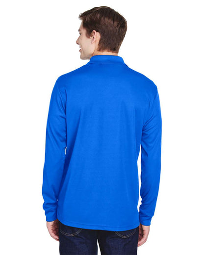 CORE365 Men's Pinnacle Performance Long Sleeve Piqué Polo with Pocket 88192P #colormdl_True Royal