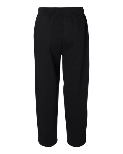 J. America Men's Premium Open-Bottom Sweatpants 8992 #color_Black