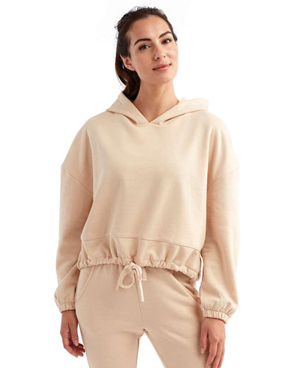 TriDri Women's Cropped Maria Hooded Sweatshirt TD085 #colormdl_Nude