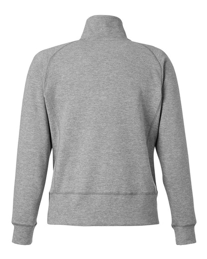 J. America Women's Electric Fleece Quarter-Zip Sweatshirt 8743 #color_Electric Slate