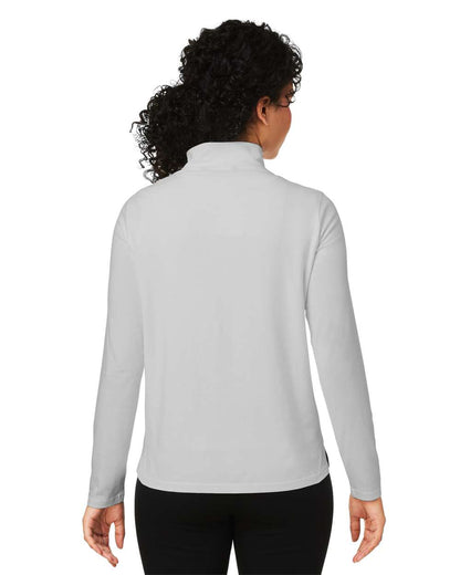 Devon & Jones Women's Raleigh Stretch Quarter-Zip Pullover DG425W #colormdl_Grey