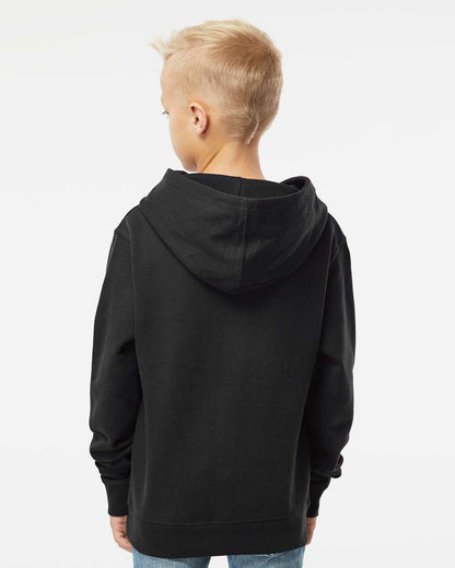 Independent Trading Co. Youth Midweight Hooded Sweatshirt SS4001Y #colormdl_Black