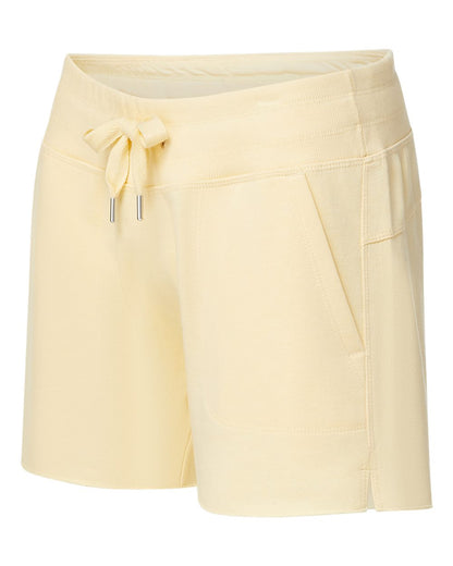 MV Sport Women's Jolene Fundamental Fleece Shorts W23151 #color_Sun Ray