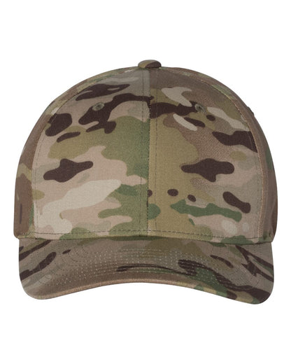 Flexfit Cotton Blend Cap 6277 #color_Multicam Green