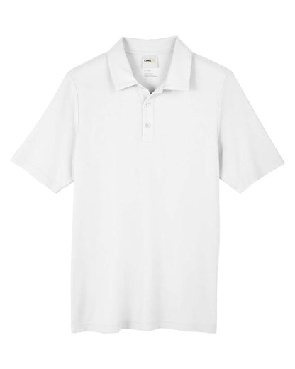 CORE365 Men's Fusion ChromaSoft™ Pique Polo CE112 #color_White