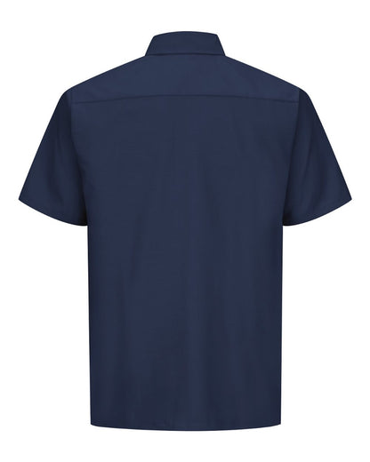 Red Kap Men's Ripstop Short Sleeve Work Shirt SY60 #color_Navy