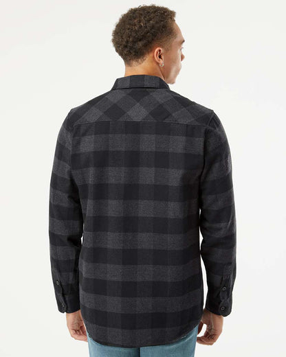 Independent Trading Co. Flannel Shirt EXP50F #colormdl_Charcoal Heather/ Black