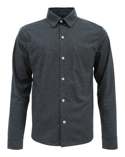 Recover Men's Eco Button Down Shirt EC650 #color_Charcoal