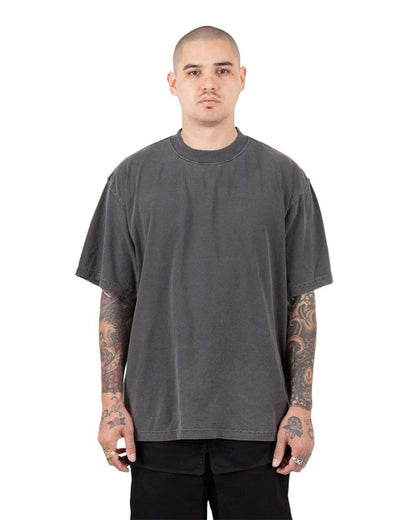 Shaka Wear Men's Garment-Dyed Reverse T-Shirt SHGRS #colormdl_Shadow
