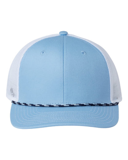 The Game Everyday Rope Trucker Cap GB452R #color_Columbia Blue/ White
