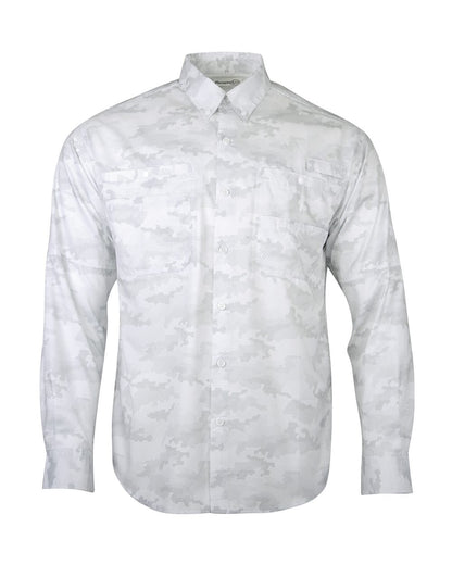Paragon Men's Buxton Sublimated Fishing Shirt 709 #color_White