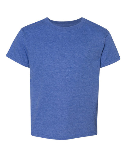 Gildan Youth DryBlend® T-Shirt 8000B #color_Heather Deep Royal