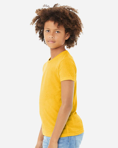 BELLA + CANVAS Youth Triblend Tee 3413Y #colormdl_Yellow Gold Triblend