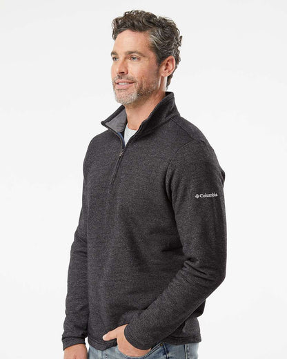 Columbia Men's Great Hart Mountain™ III Half-Zip Pullover 212487 #colormdl_Black Heather