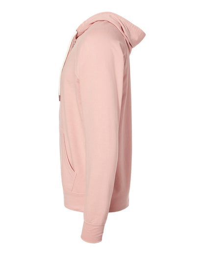 Independent Trading Co. Icon Lightweight Loopback Terry Full-Zip Hooded Sweatshirt SS1000Z #color_Rose