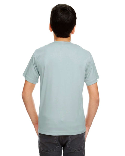 UltraClub Youth Cool & Dry Sport Performance Interlock T-shirt 8420Y #colormdl_Grey