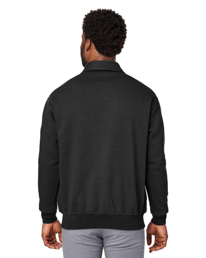 Harriton Unisex ClimaBloc™ Heavyweight Tactical Quarter-Zip Pullover M712 #colormdl_Black