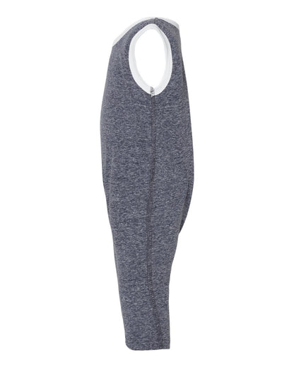 Rabbit Skins Infant Harborside Mélange Tank Romper 4492 #color_Navy Melange