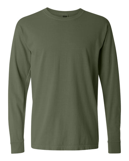 Comfort Colors Unisex Garment-Dyed Heavyweight Long Sleeve T-Shirt 6014 #color_Hemp