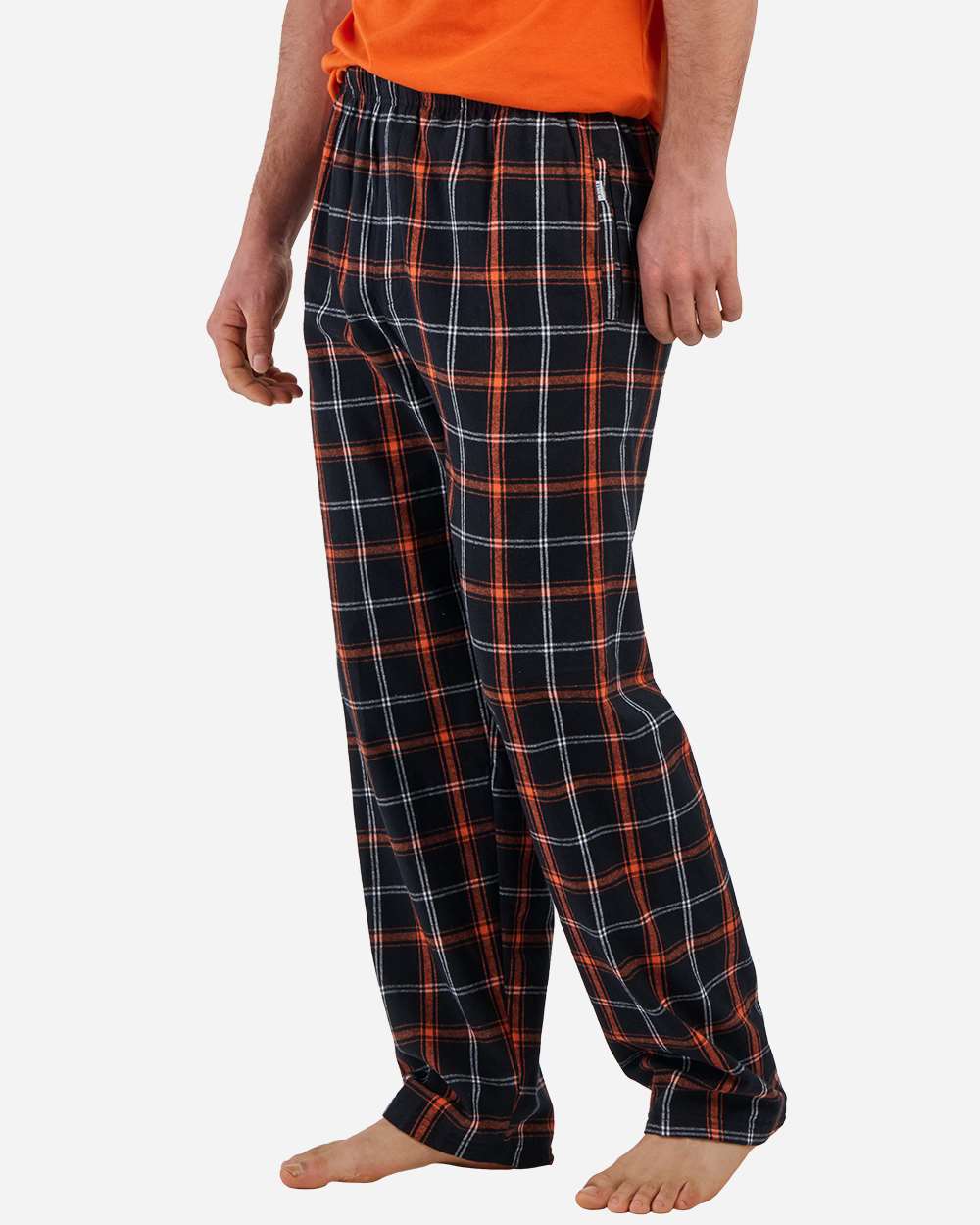 #color_Black/ Orange/ White Plaid