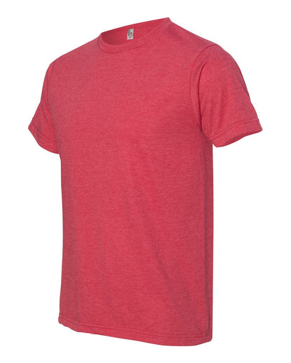 Bayside USA-Made 50/50 Fine Jersey T-Shirt 5010 #color_Heather Red