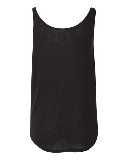 BELLA + CANVAS Women's Flowy Tank with Side Slit 8802 #color_Black