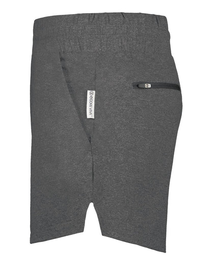 Holloway Women's Eco Revive™ Ventura Soft Knit Shorts 223704 #color_Carbon Heather